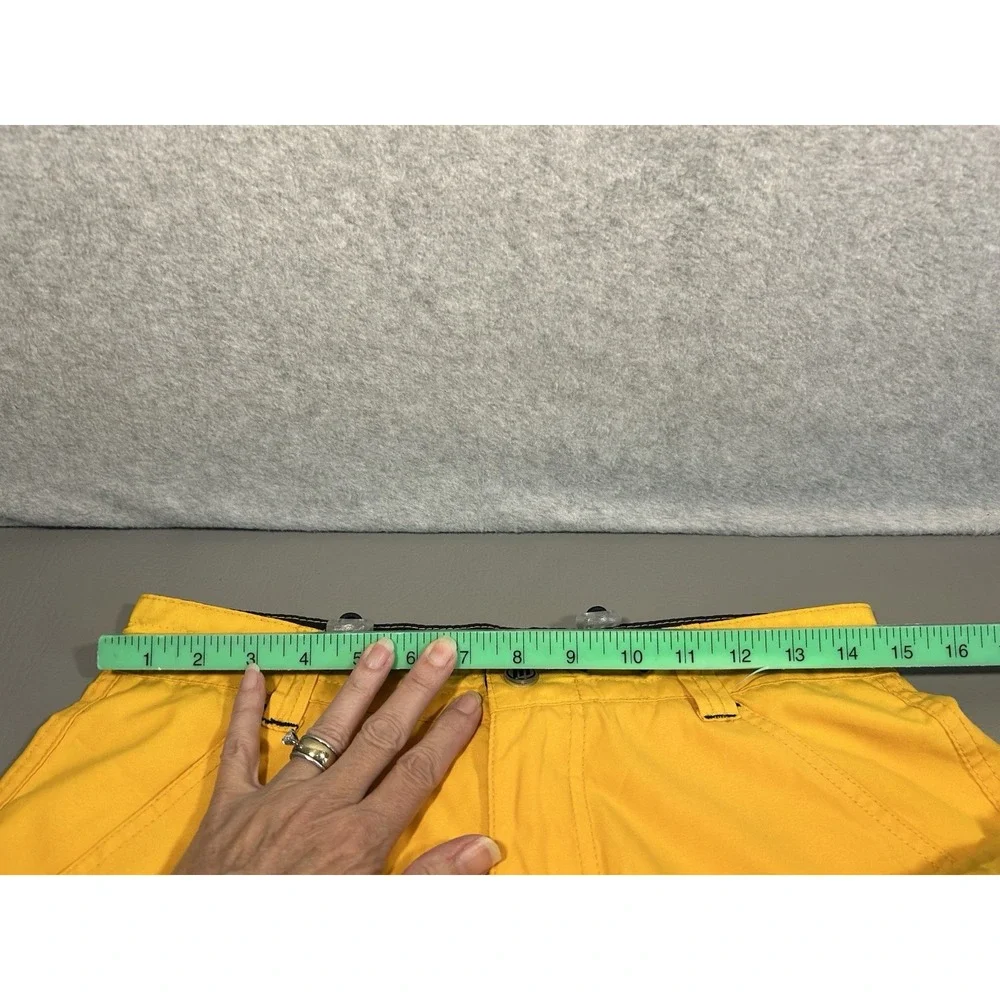 MacGear Cargo Pants 30x31 Yellow Wide Leg Baggy Skate Rave Y2K Pockets Galore